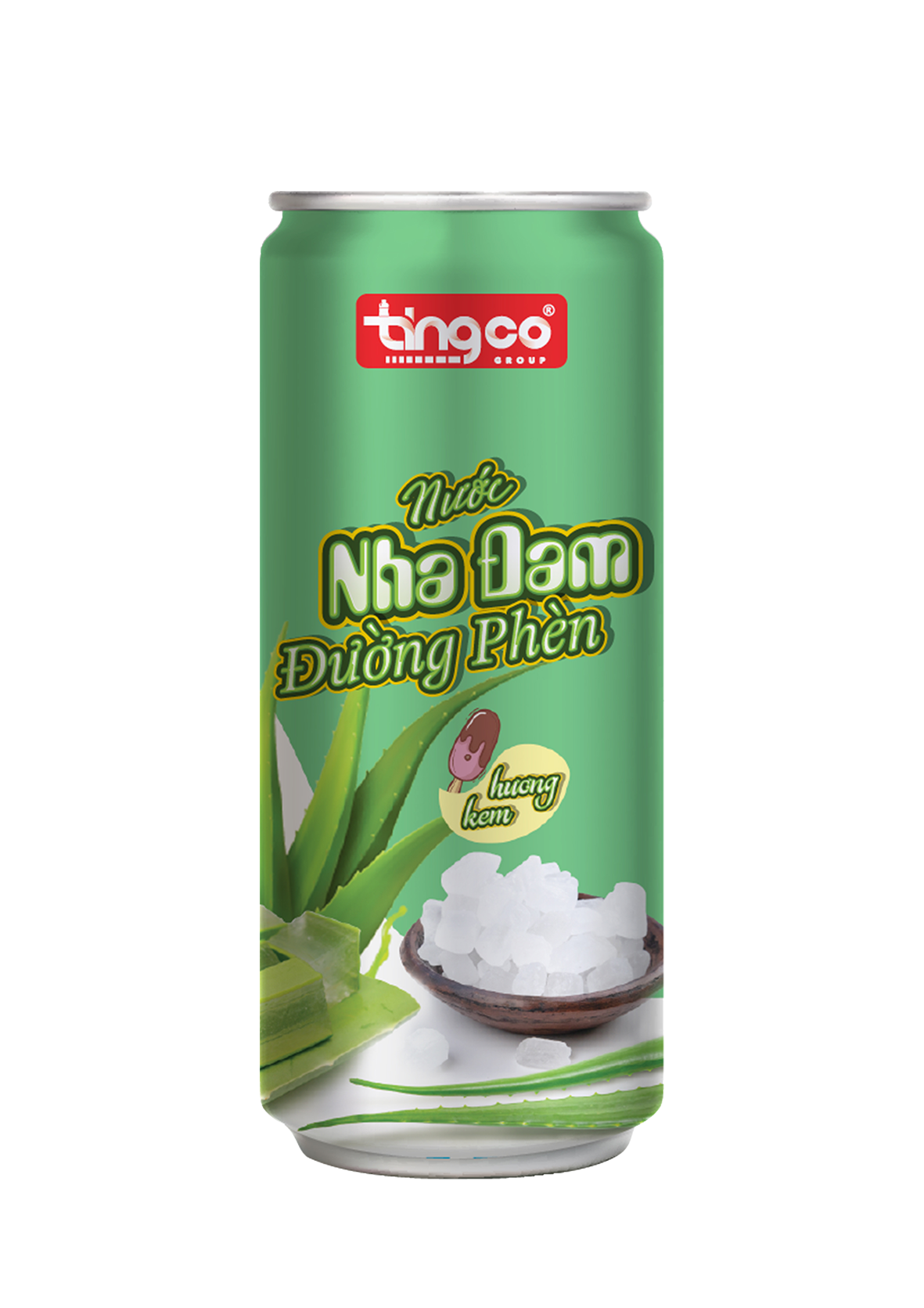 Nước Nha đam đường phèn hương kem Lon